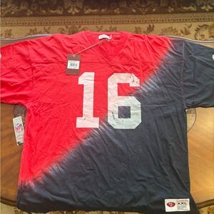 Men's San Francisco 49ers Joe Montana Player Name & Number Heavy V-Neck